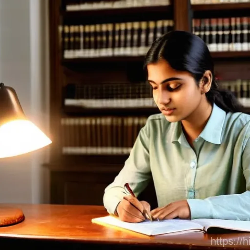 번역사 자격증을 위한 필수 서적 - **Prompt 1: The Dedicated Language Student at the Foundation**
"A studious young woman, appearin...