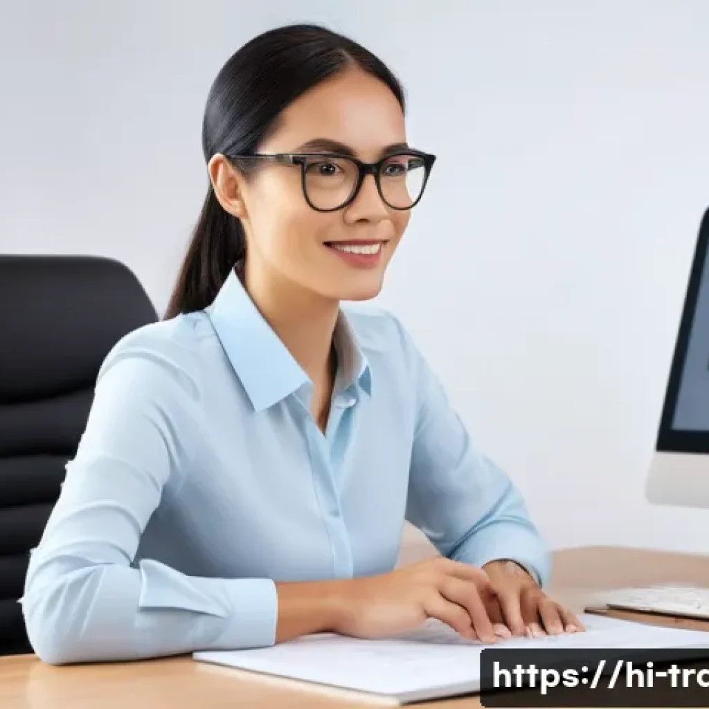 번역사 자격증 취득 후 네트워크 활용 방법 - **Prompt: The Modern Digital Translator's Hub**
    A vibrant, professional female translator, mid-3...